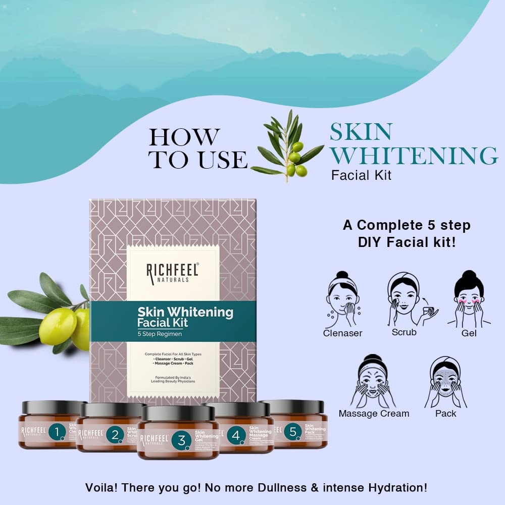 Richfeel Skin Whitening Facial Kit, 5gx50g