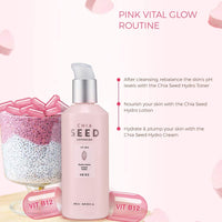 The Face Shop Chia Seed Hydro Cream with Vitamin B12 & Chia Seeds | 24HR Intense Hydration Face Cream | For Intense Moisturization & Skin Barrier Protection | Korean Skin Care, 145ml