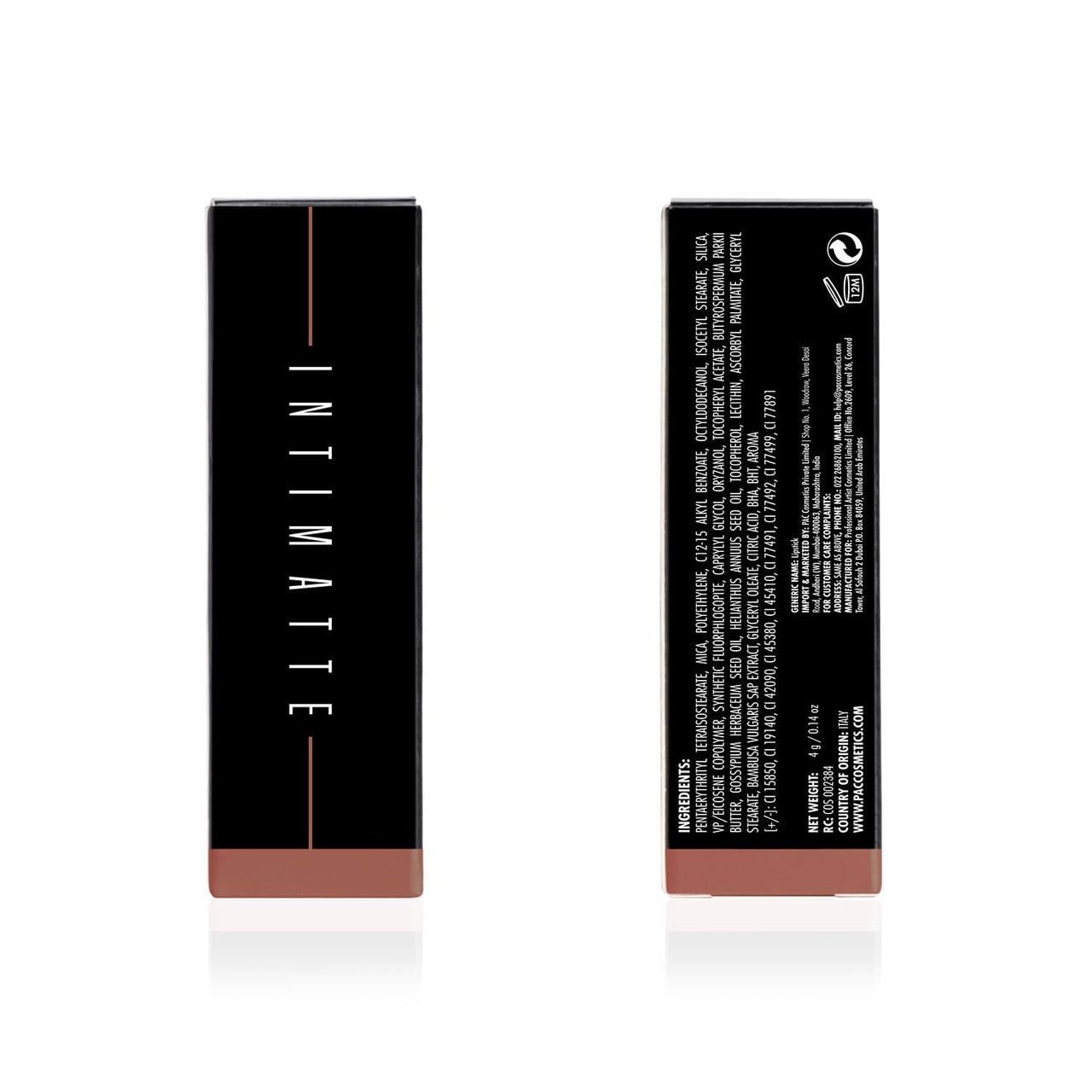 PAC Intimatte Lipstick (Peachy Addiction)