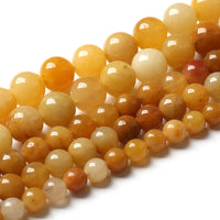 10mm 38pcs Natural Yellow Aventurine Jade Beads Round Loose Beads Energy Crystal Healing Power Gemstone for Jewelry Making DIY Bracelet 15 Inch Yellow Aventurine Jades 10mm