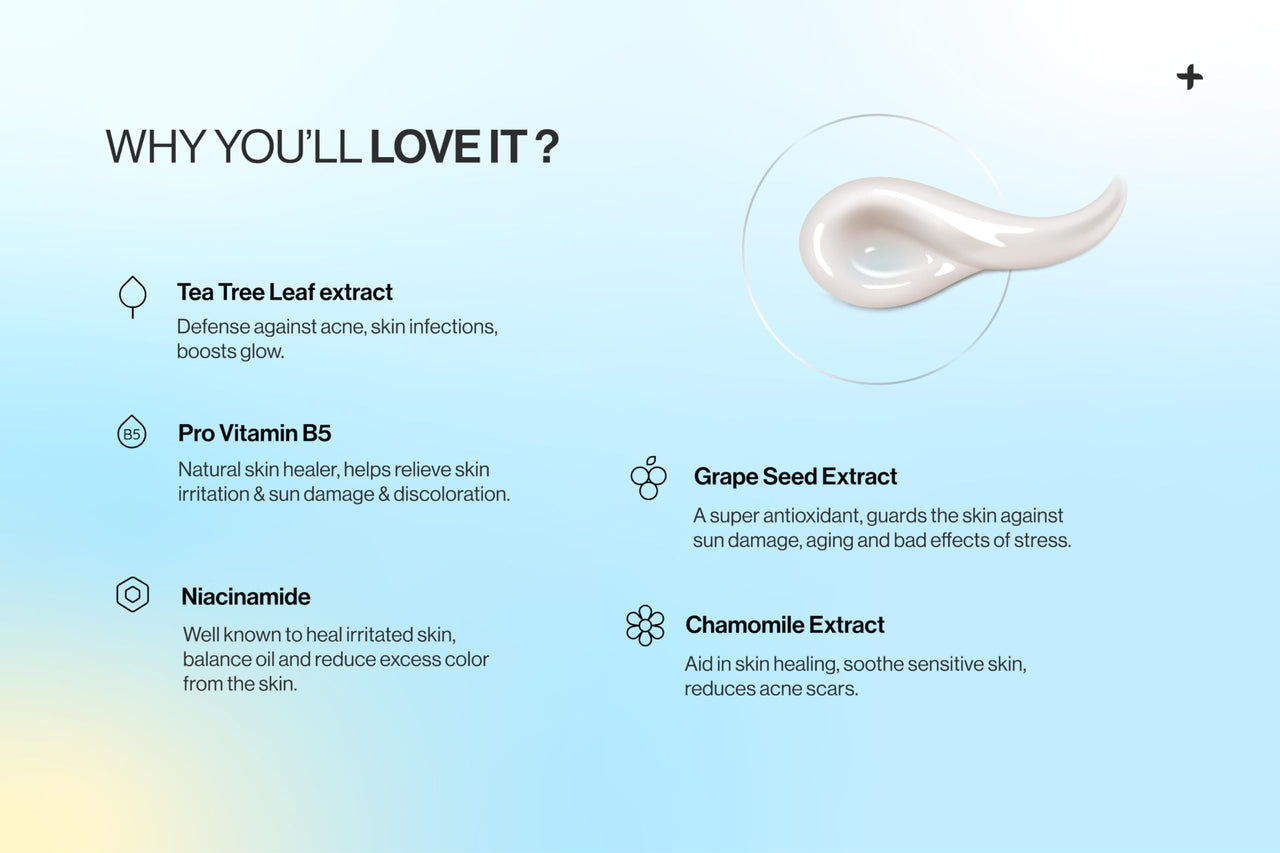 altBeauty Aqualite Pro Moisturiser -50gm | Pro Vitamin B5, Tea Leaf Extracts, Niacinamide | Deep Hydration, Strengthen & Restore Skin Barrier |Acne defense, healing Properties|Non-Greasy, Fragnense Free