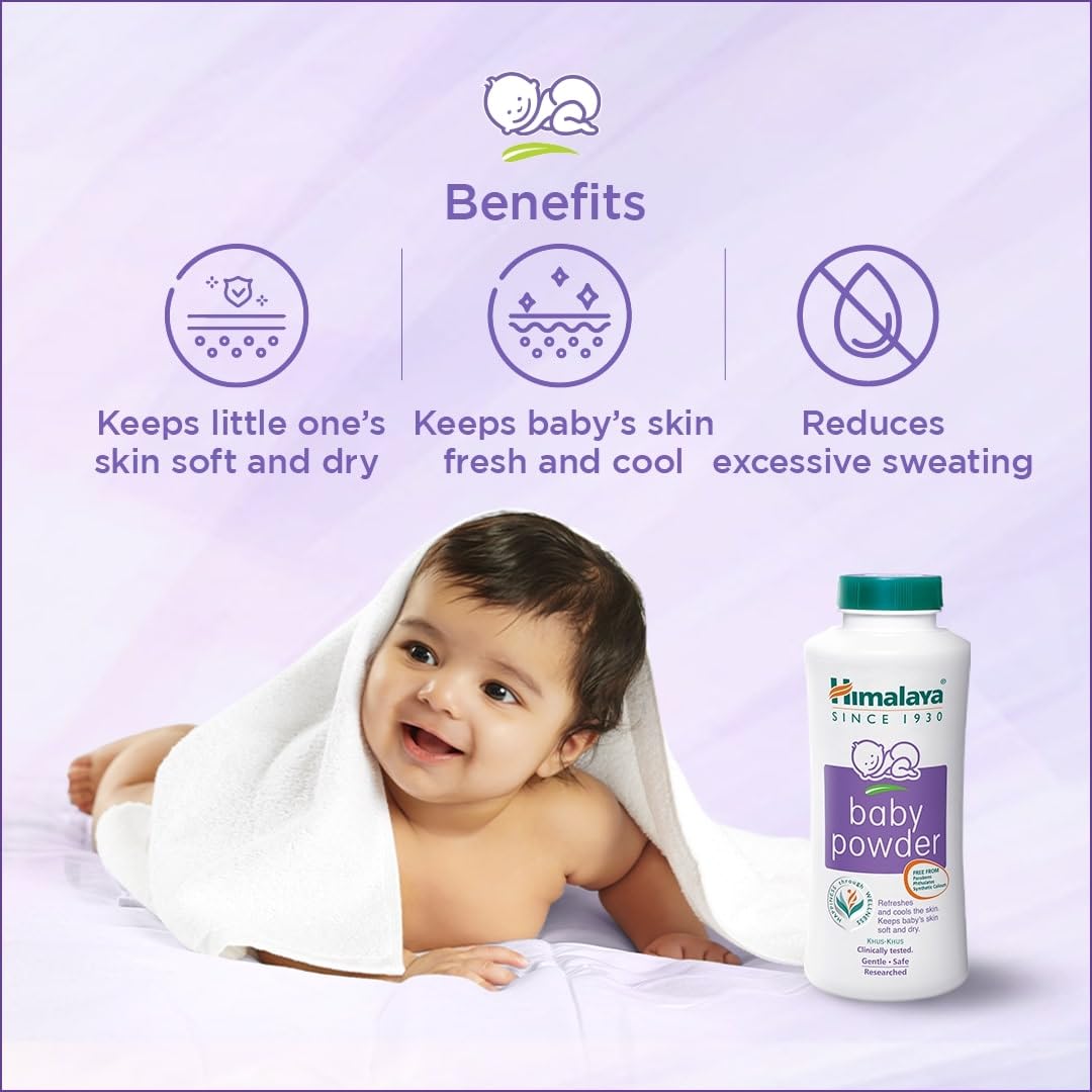 Himalaya Baby Powder 400g (Pack of 2) | Refreshes and keeps baby's  skin smooth and dry