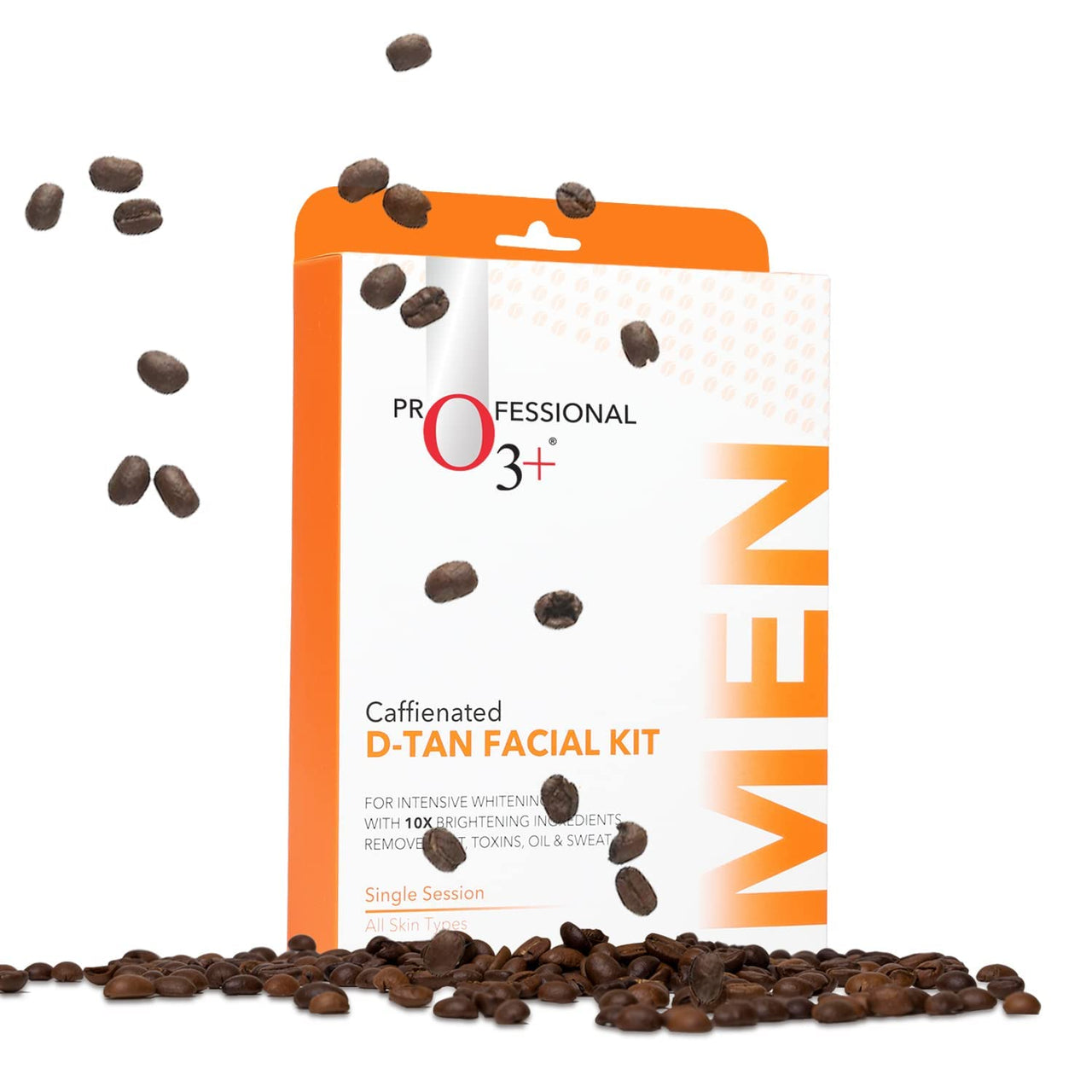 O3+ Caffeinated D-Tan Facial Kit for intensive whitening remove dirt toxins oil and sweat single session for All Skin Types & O3+ D-Tan Radiance Face Wash 60gm (Combo Pack)