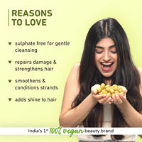 Plum Olive & Plant Keratin Damage Repair Shampoo | Sulphate-Free Shampoo | With Olive Oil, Plant Keratin, Macadamia Oil | Strengthens & Smoothens Hair, Conditions & Adds Shine to Hair | For Damaged, Salon-Treated Hair | 250 ml