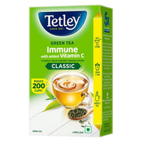 Tetley Loose Green Tea Leaves 250g, Classic Flavour, Immune With Added Vitamin C, Makes 200 Cups, Long Leaf Tea, 5X Antioxidants As An Apple