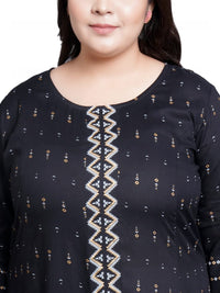 Yash Gallery Women's  Rayon Geometric Printed Anarkali Kurta for Women