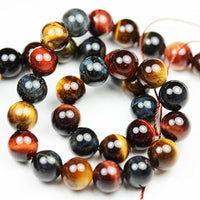 Crystals for Jewelry Making Energy Healing Crystals Jewelry Chakra Crystal Jewerly Beading Supplies 15.5inch About 46-48 Beads Mixed Tiger Eye 8MM