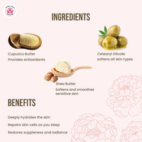 Mitchell USA Flawless Lighten Up Bright Boost Renewing Night Cream – 50g with Peony Flower Extracts, Seaweed Extracts & Niacinamide | Korean-inspired Night Cream | Non-Greasy Moisturizer for Deep Hydration, Anti-Aging & Glowing Skin | Hydrating & Glowing