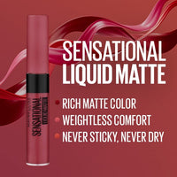 Maybelline New York Sensational Liquid Matte Lipstick 11, Made Easy + FREE touch of Spice Lipstick
