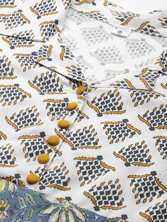 Yash Gallery Women's  Viscose Rayon Floral Anarkali Kurta for Women