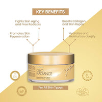 Ozone Glo Radiance Renewing Day Cream 50 G For a Glowing, Youthful Looking Complexion. Hydrating and Nourishing Formula to Heal Dull Damaged Skin - Paraben and Sulfate Free