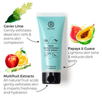 Brillare Professional Skin Brightening Natural Moisturiser With Lime Cavier and Papaya (50 ML) & Brillare Professional Skin Brightening/Lightening Face Wash, 100 ml Combo