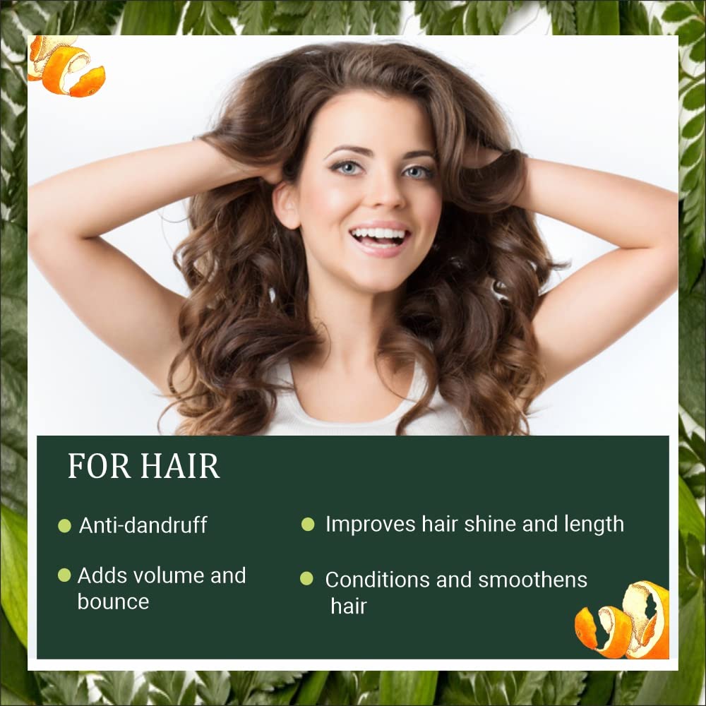 INDUS VALLEY Bio Organic Natural Orange Peel Powder | Citrus aurantium with Sandalwood Face Pack Powder for Skin Care (200g+100=300g)