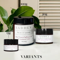 Sadhev Aloe Vera and Saffron Gel With Kumkumadi Tailam - 100gm