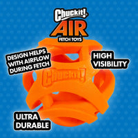Chuckit Air Fetch Ball Dog Toy, Small (2 Inch Diameter), for dogs 0-20 lbs, Pack of 2