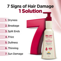 BBLUNT 7 in 1 Repair & Revive Conditioner for Upto 100% Damage Repair - 250 g | Addresses 7 Signs of Hair Damage | Enriched with Ceramides & Argan Oil