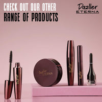 Dazller Eterna Eye Sensation Gel Eyeliner|Water-proof|Smudge-proof|Infused Herbal Extracts - Chamomile & Calendula|Flat Brush|Deep Matte Black|3g