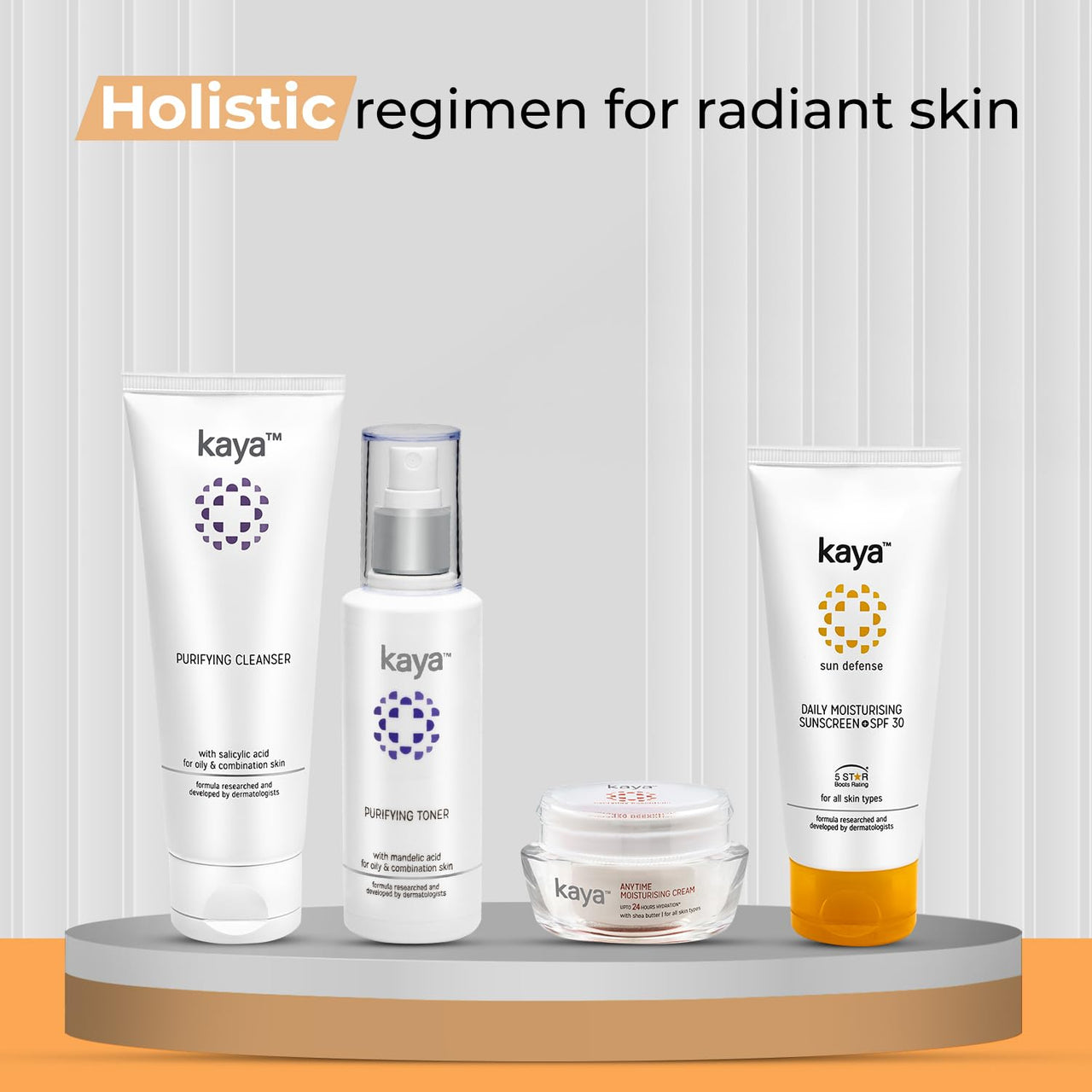 Kaya Clinic Daily Moisturizing Sunscreen Cream SPF30 75ml | 5 Star Boots Rating | UV Protection | Hydrates Skin | Lightweight | Non Sticky | For All Skin Types