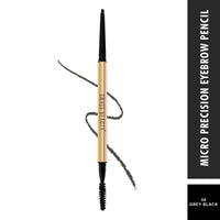Swiss Beauty Micro Precision Eyebrow Pencil, Highly Pigmented, Long-Lasting and Lightweight Eyebrow Pencil | Shade - Grey Black, 0.1g