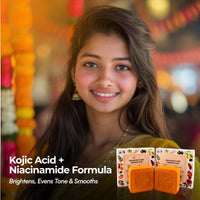 Naturalis Kojic Skin Brightening Soap with Niacinamide - Pack of 2 | Body Tan Fading Soap | Niacinamide | Skin Brightening and Even Skin Tone | Men & Women