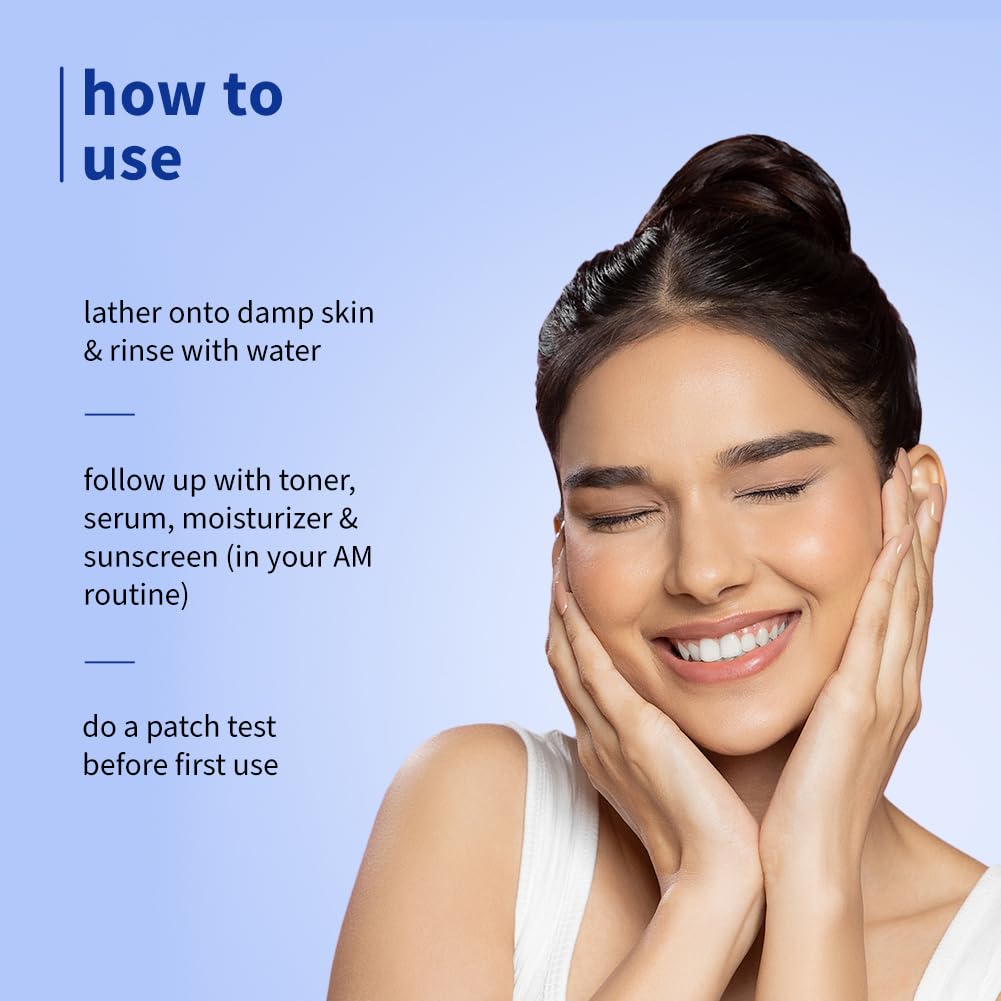 Plum 1% Salicylic Acid Clearly Gentle Gel Face Wash with Blueberry | Helps fight active acne | Gentle & non-drying | For oily, acne-prone skin | Beginner-friendly | All genders | 100% Vegan | 100 ml