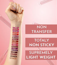 LakyouBeauty Color Infusion Non-Transfer Liquid Lipsticks (mehroon)