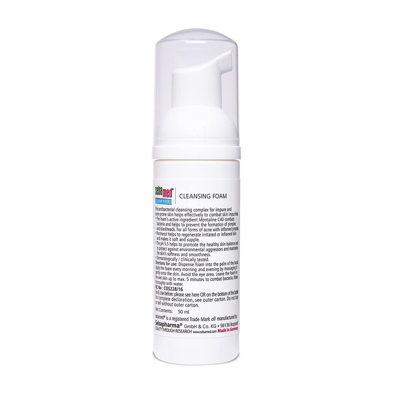 SebaMed Baby Body Lotion, For All Skin Types, 400 ml & Sebamed Clear Face Foam, 50ml