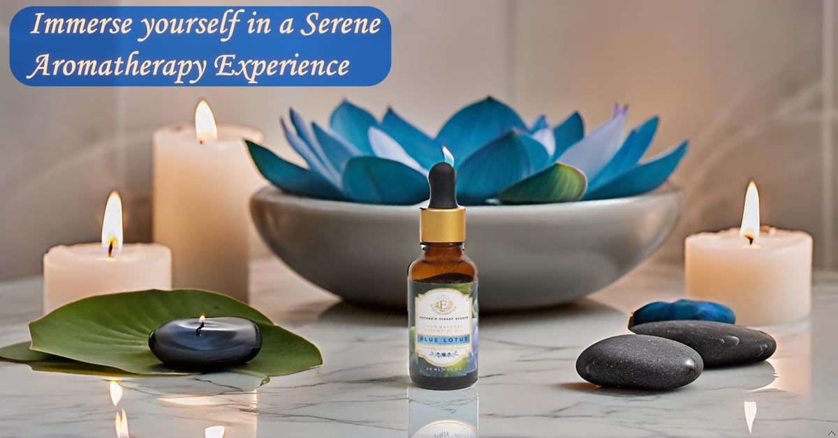 Luxurious Blue Lotus Essential Oil by Enhanced Essentials |Therapeutic Grade,Organic & Natural | Ultra Premium and Highly Concentrated Oil for Home, Diffusers, Skin, Aromatherapy, Bath, Massage,Humidifiers, Soap and Candle making| 30 ml