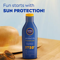 NIVEA Men & Women Sun Protect And Moisture 125Ml Spf 30 Advanced Sunscreen For Instant Protection For Normal Skin| Pa++ UVA - UVB Protection System| Water Resistant| Pack Of 1