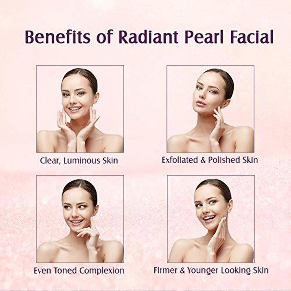 Lotus Herbals Radiant Pearl Cellular 1 Facial Kit | For Deep Cleaning | With Pearl Extracts & Green Tea | 37g