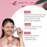 Globus Naturals Glycolic & 1% Salicylic Acid Peel Off Mask & Facial Kit Combo, Anti Acne & Oil Control Formula, For Normal to Oily Skin