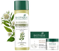 Biotique Therapeutic Oil, 200ml With Biotique Milk Protein Face Pack, 50g
