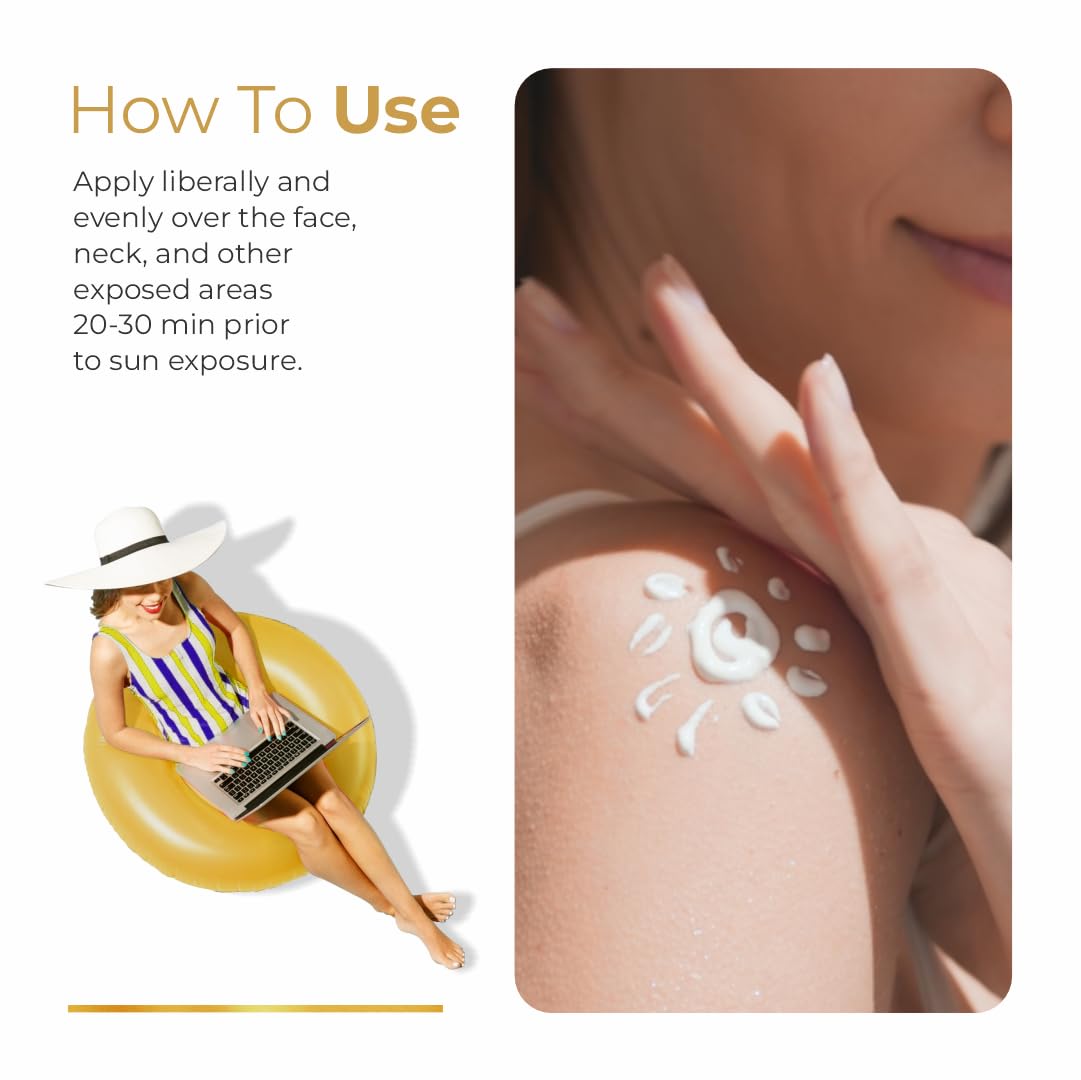 Brinton UV Doux Gold Silicone Sunscreen Gel SPF 50 PA+++ Enriched With Vitamin C & E | Water Resistant, Oil Free & Non- Greasy | UVA/UVB With Broad Spectrum, 50 g x Pack of 3