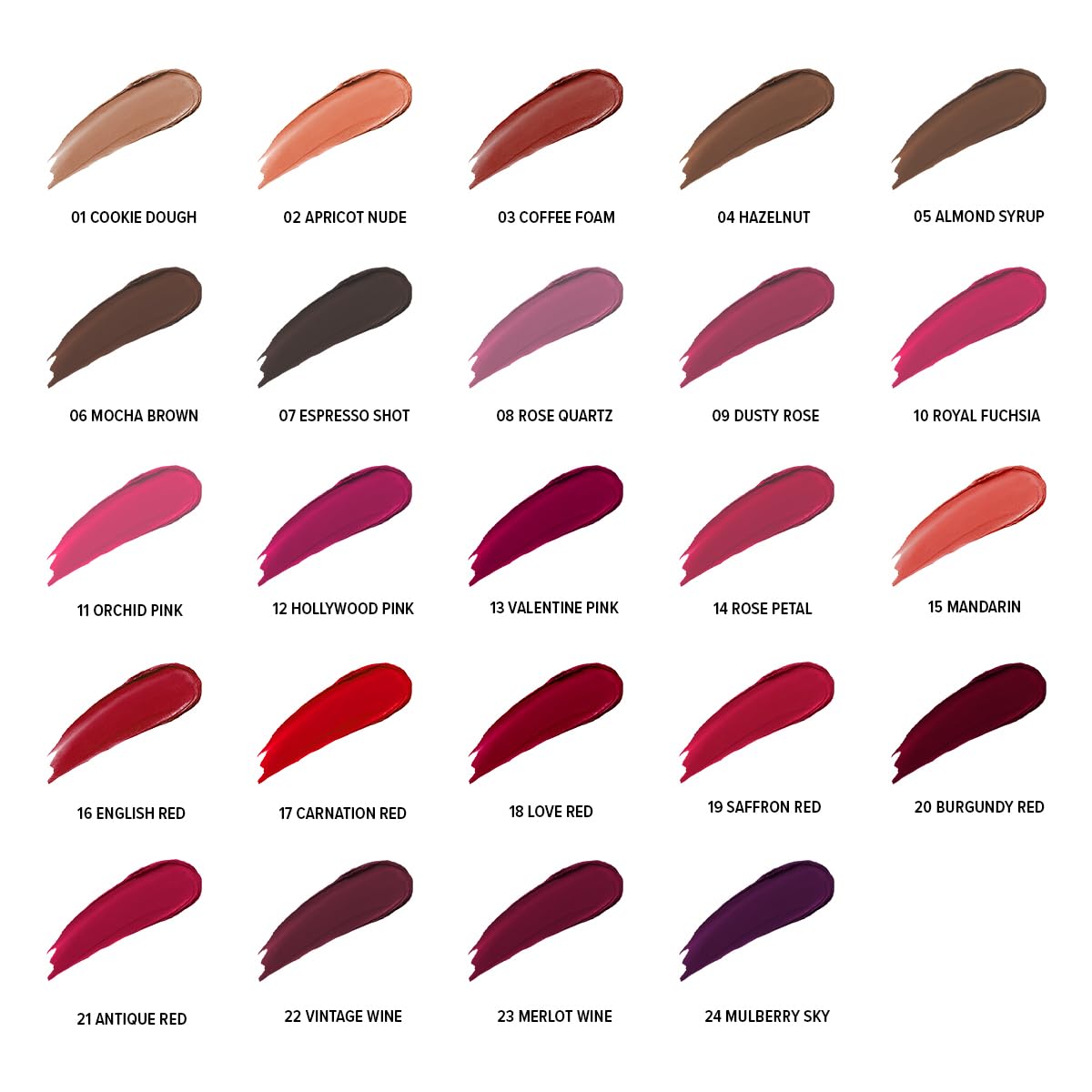 Mila Beauté Real Matte Lipstick | Enriched With Rosehip Extract | Ultra Matte Finish & Long Lasting I Single Swipe, Lightweight & Comfortable - 17-CARNATION RED