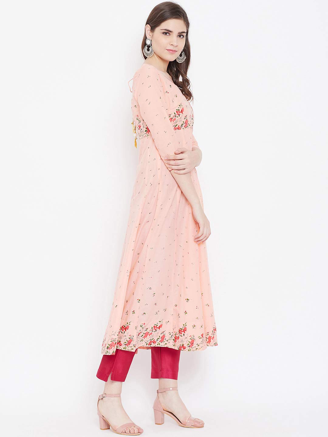 Poshak Hub Women's  Cotton Anarkali Kurta