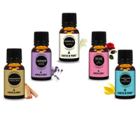 Earth N Pure Lavender Oil, Sandalwood Oil, Jasmine Oil, Rose Oil and Ylang Ylang Oil Pack of 5 – 15 ml each