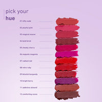 Plum Velvet Haze Matte Lipstick with SPF 30 | Powder Matte Finish | Highly Pigmented | With Ceramides | 02 Playful Pink