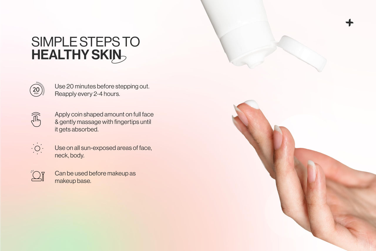 altBeauty Smart Sunscreen - 100% Mineral sunscreen SPF 60 + Moisturizer with Vitamin C, Hyluronic acid, Niacinamide | Water & Sweat Resistant, Protects from IR, Blue Light, Pollution | Antiaging, Makeup Base| Derma Grade Quality- 50gm