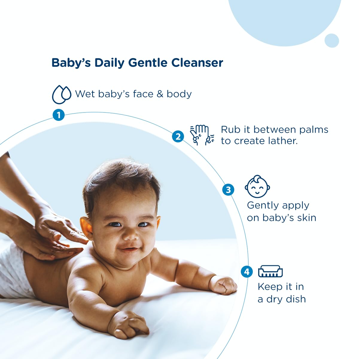 Brinton Neobar Baby Soap for Bathing, Moisturizing, Gentle Cleansing, Skin Friendly, Daily Care, pH 5