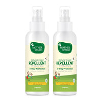 Mother Sparsh Natural Insect Repellent for Babies, Herbal Armor, 100% Protection from Mosquitoes, Fleas and Ants, 100 ml, (Pack of 2)