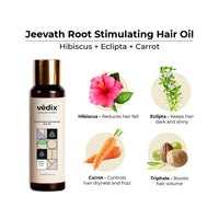 Vedix Customized Hair Fall Control Regimen For Normal/Oily Hair Scalp&Wavy Hair -Ayurvedic Hair Care - 3 Product Kit - Anti-Hairfall Shampoo- Hair Growth Serum,570 Grams