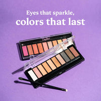 Dazller Eyeshadow 10-in-1 Palette,10g, DES5, Velvety Texture, No Patchiness, Easy blending, with Sponge-Brush Applicator (Multicolor)