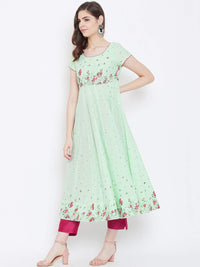 Poshak Hub Women's  Cotton Anarkali Kurta