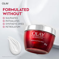 Olay Regenerist Micosculpting Day Cream | Hydrated, Plump, Bouncy Skin | With Hyaluronic Acid, Niacinamide and Peptides | Normal, Oily, Dry, Combination Skin | 50g (Pack of 2)
