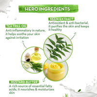 Mamaearth Neem Moisturizing Lotion Soap with Neem & Tea Tree for Skin Purification (Value Pack Of 8)-125 gX8 Units For Skin Protection|Soothes Inflammation|Deeply Cleanses|76% TFM Grade 1 Soap