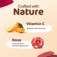 Mamaearth Nourishing Natural Lip Cheek & Eye Tint with Vitamin C & Rose- 03 Rose Pink- 4 g