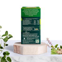 A TATA Product - Organic India Tulsi Green Tea Lemon Ginger - 25 Teabags, Herbal Blend with Green-Tea, Tulsi, Lemon & Ginger, Supports Digestion, Refreshing Taste, Natural Ingredients