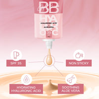 FACES CANADA SPF 35 BB Gel Crème - Warm Caramel, 30g | Multitasking | Even Skin Tone | Instant Glow | Smooth Flawless Matte Finish | Hydrating | Lightweight & Nonsticky