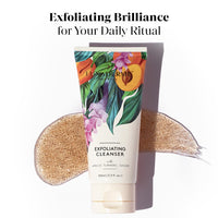 LuxaDerme Korean Exfoliating Face Wash | Deep Cleansing & Oil Control | Removes Excess Oil, Dirt & Makeup | Enriched with Apricot, Turmeric & Ginger | Face Cleanser for Glowing Skin,100ml(Pack of 1)