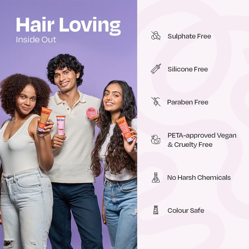 MANETAIN Washday Bundle | Moisturizing Shampoo 100ml , Multipurpose Conditioner 100gm , Volume Gel 100ml & Curl Cream 100ml | Hydrating, Anti-Frizz, Curl-Enhancing for Curly, Wavy Hair | Protein/Moisture Balanced | Vegan, No Sulfates or Silicones